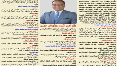 جسور المعرفة: رؤى تربوية للمستقبل (12)التعليم الأخضر: دمج قضايا البيئة في المناهج التربوية