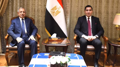 لقاء وزير الشباب والرياضة ورئيس الأكاديمية العربية للعلوم والتكنولوجيا لبحث تطوير وتعزيز التعاون بين الجانبين 10 IMG 20260222 WA0130